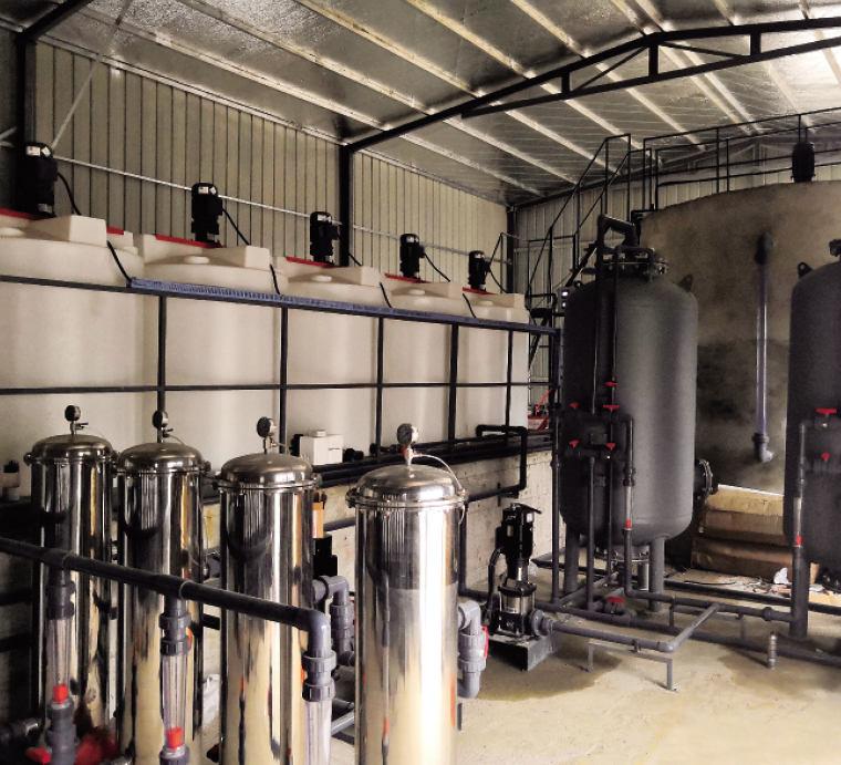 包裝印刷污水處理現(xiàn)場(chǎng)